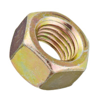 7/16"-14 Yellow Zinc Finish Hex Nut Grade 8