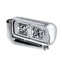 United Pacific 10 LED "Chrome" Headlight w Mount Arm - Passenger or Driver