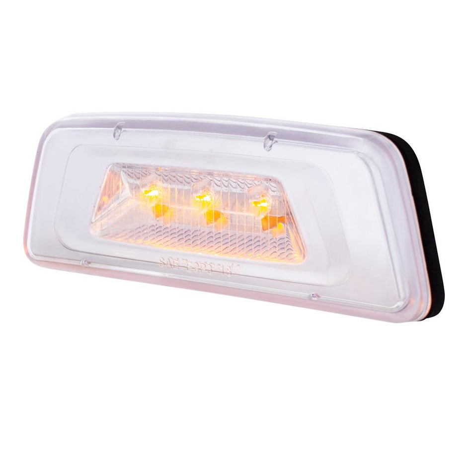 3 LED Fender Turn Signal/Parking Light For Kenworth T680/T700/T880 - Amber LED/Amber Lens