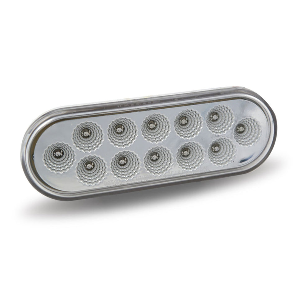 Trux Dual Revolution Red Stop/Turn/Tail to Green Aux. LED Oval Light