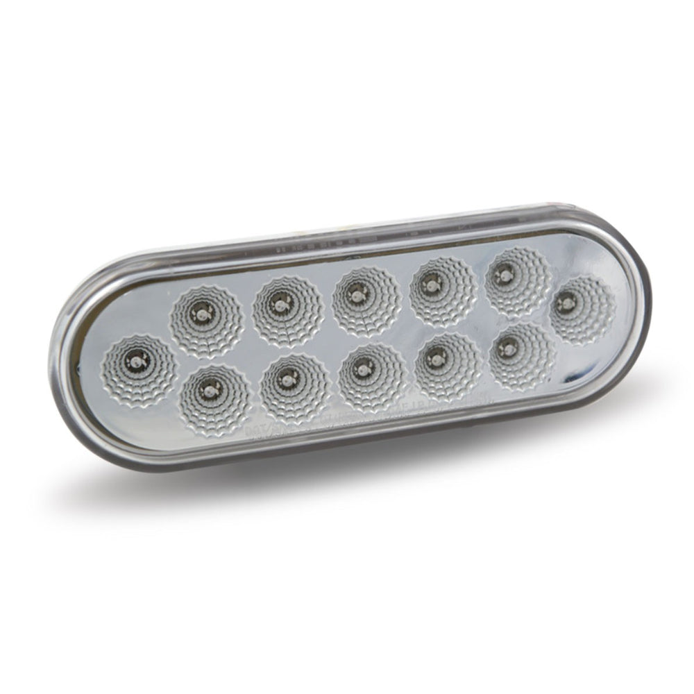 Trux Dual Revolution Red Stop/Turn/Tail to Green Aux. LED Oval Light