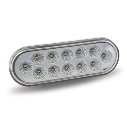 Trux Dual Revolution Red Stop/Turn/Tail to Green Aux. LED Oval Light