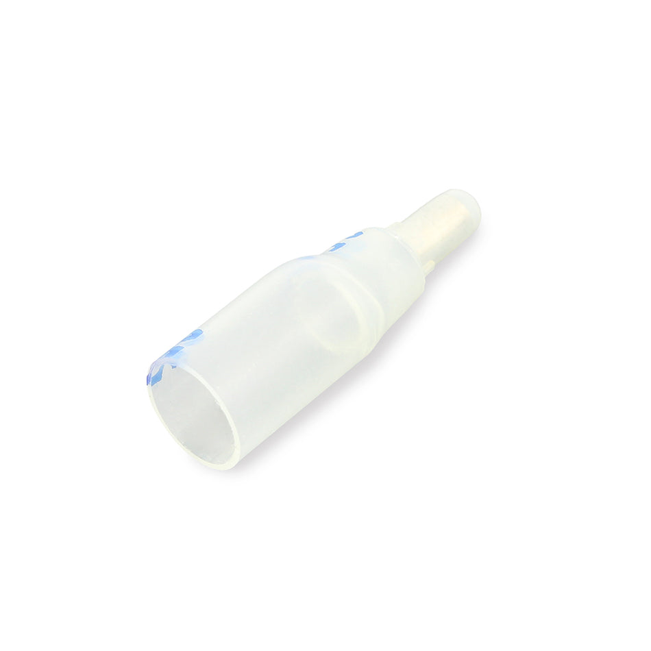 Waytek Heat Shrink Closed End Connector (Clear Blue Dashes, sealed, 22-14 GA)