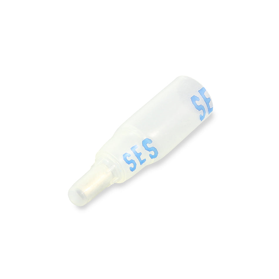 Waytek Heat Shrink Closed End Connector (Clear Blue Dashes, sealed, 22-14 GA)