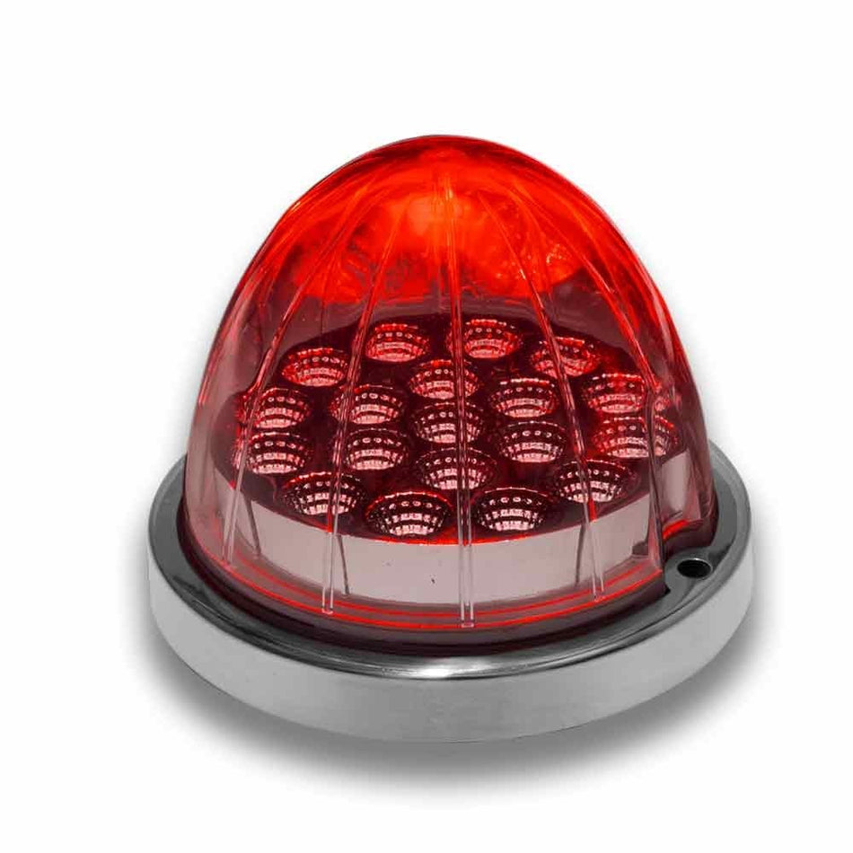 Trux - Red Clearance & Marker to White Auxiliary Watermelon LED Light - 19 Diodes