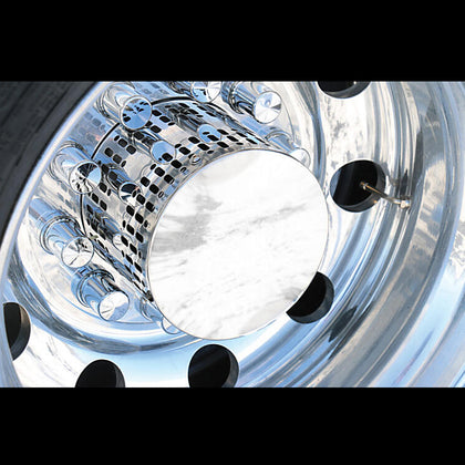 Roadworks - Smooth Face Multi-fit Style Polished Stainless Steel Drive Axle Hub Covers