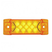 United Pacific 13 LED Reflector Rectangular Clearance/Marker Light - Amber LED/Amber Lens or Red LED/Red Lens