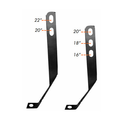 Peterbilt 379 Bumper Support Brackets (Multiple Sizes)