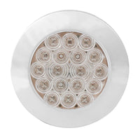 Grand General - 4" Fleet Flat Surface Mount LED Light w Chrome Twist & Lock Bezel