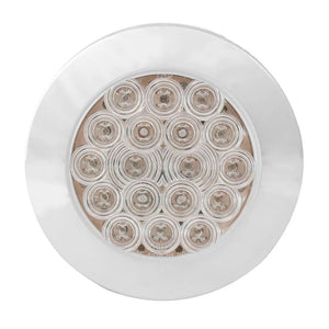 Grand General - 4" Fleet Flat Surface Mount LED Light w Chrome Twist & Lock Bezel