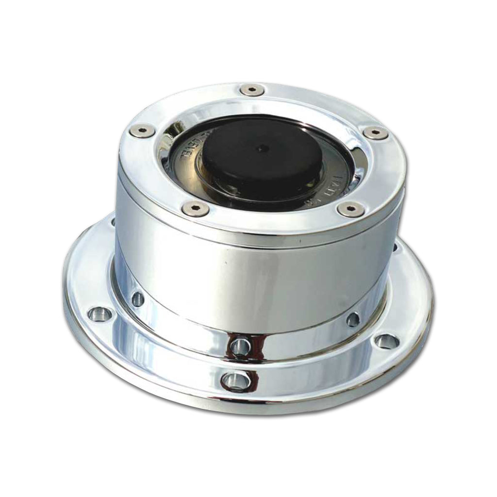 Chrome Plated Billet Aluminum Front Oil Cap Cover with Window