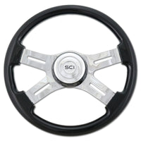 16" 4-Spoke Steering Wheel w/ Matching Bezel