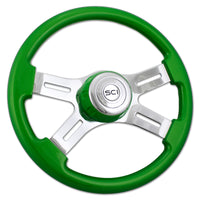 16" 4-Spoke Steering Wheel w/ Matching Bezel