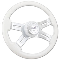 16" 4-Spoke Steering Wheel w/ Matching Bezel