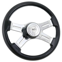 16" 4-Spoke Steering Wheel w/ Matching Bezel