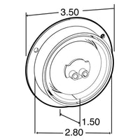 Truck-lite - 10 Series, 2.5" Amber LED Flange Mounted 12V Marker Clearance Light