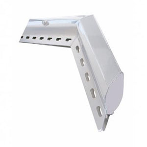 28" Chrome 45 Degree Angled "Competition Series" Mud Flap Hangers - 1-1/8" Bolt Pattern (Pair)