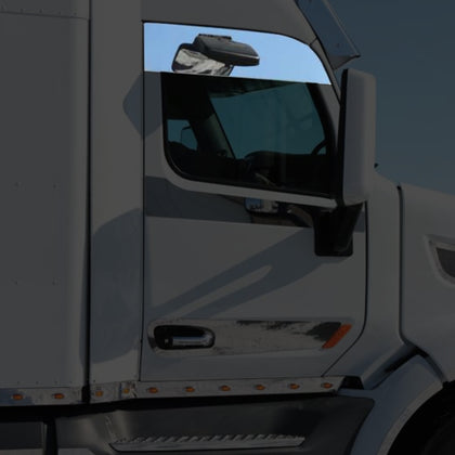 Roadwork's Peterbilt 567 & 579 Chop Look Stainless Steel Panels - 8" Drop