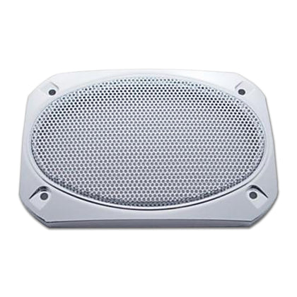 Chrome 6-3/8" X 4-5/16" Speaker Covers For Various Peterbilt Models (Pair)