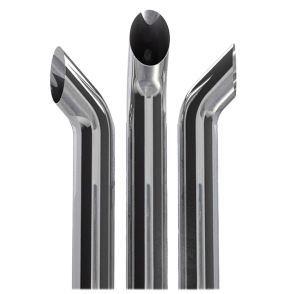 DynaFlex 1986-2007 Kenworth T800 Chrome 6" Reduced To 5" Curved Exhaust Stack