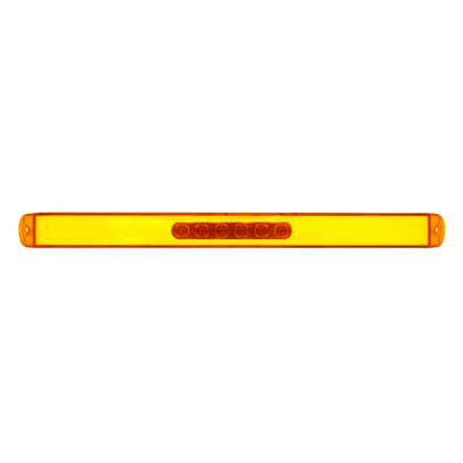 17" 11 LED GLO Light Bar Amber / Amber Lens