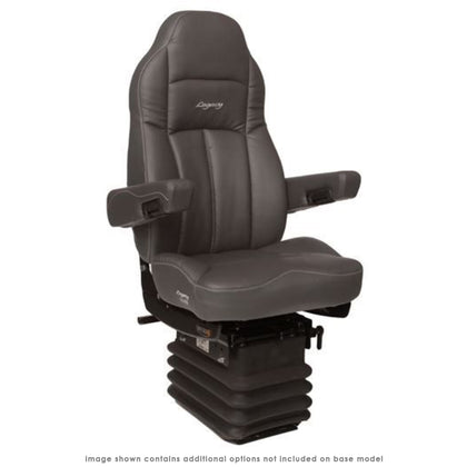Seats Inc.™ Legacy "Silver" Gray Leather, Heated, High Back w Armrests