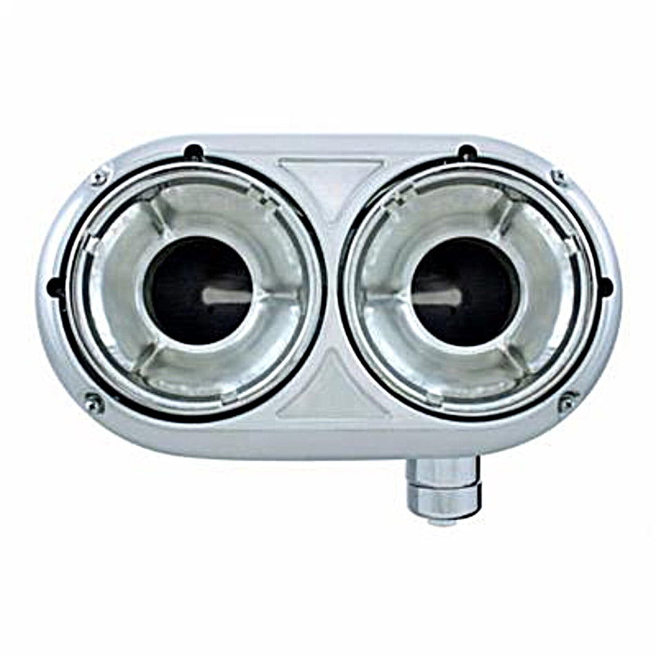 Peterbilt 359 Stainless Dual Headlight Housing w Inner Lamp Bucket - Driver or Passenger