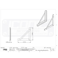 Iconic Metal Gear - 24" Aluminum Toolbox Mounting Brackets