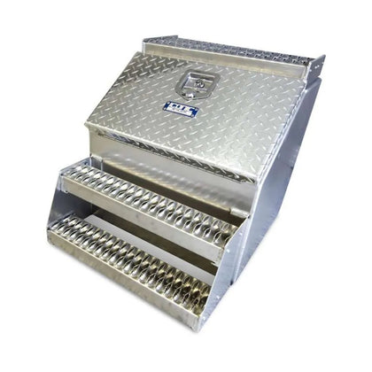 Iconic Metal Gear - 18" Step Box with Checker Plate Lid