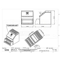 Iconic Metal Gear - 22" Semi Truck Step Boxes w Checkerboard Lid