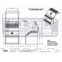 Iconic Metal Gear - 24" Big Mouth Step Box w/ Checkerboard Lid