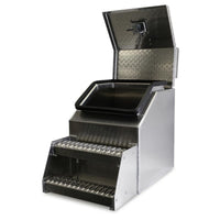 Iconic Metal Gear - 18" Big Mouth Step Box Diamond Plate Lid