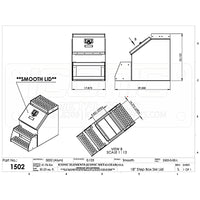 Iconic Metal Gear - 18" Step Box with Smooth Lid