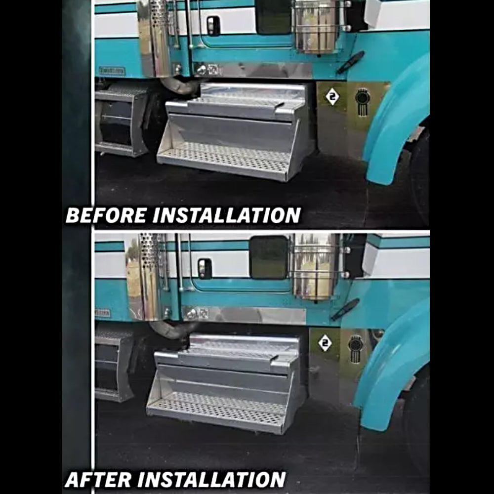 Roadwork's Kenworth W900L DPF Lowering Kit