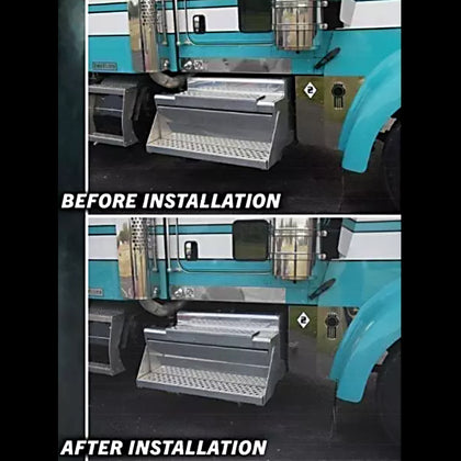 Roadwork's Kenworth W900L DPF Lowering Kit