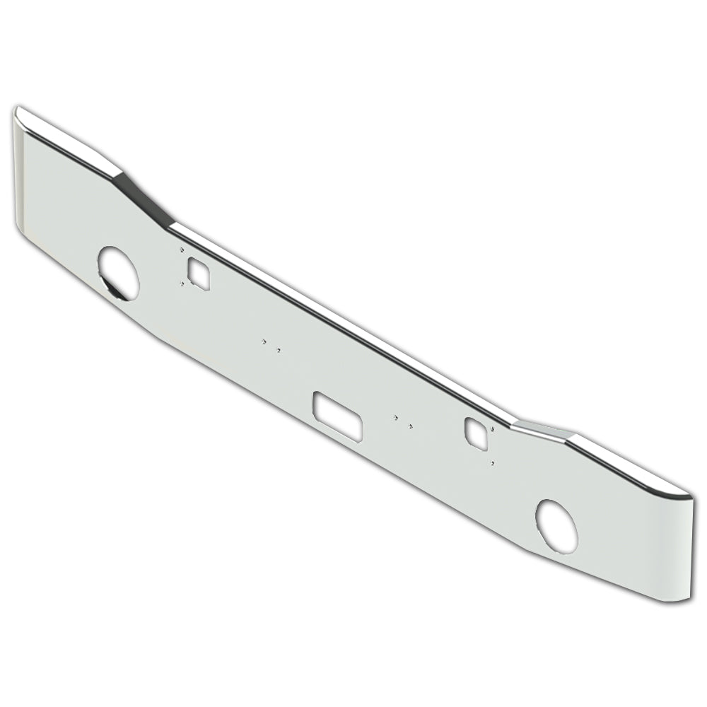 Kenworth W900A 16" Gullwing Tapered Rolled End 7GA Steel Chrome Bumper