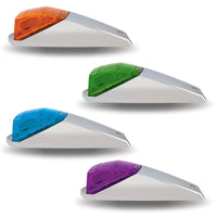 Dual Revolution Amber Marker to Green, Purple or Blue Aux. LED Square Cab Light