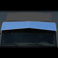 Roadworks - 15.5" Stainless Steel Drop Visor w 10 3/4" Button Lights