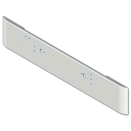 9300/9370/9670 International 18" Rolled End Square 7GA Steel Chrome Bumper