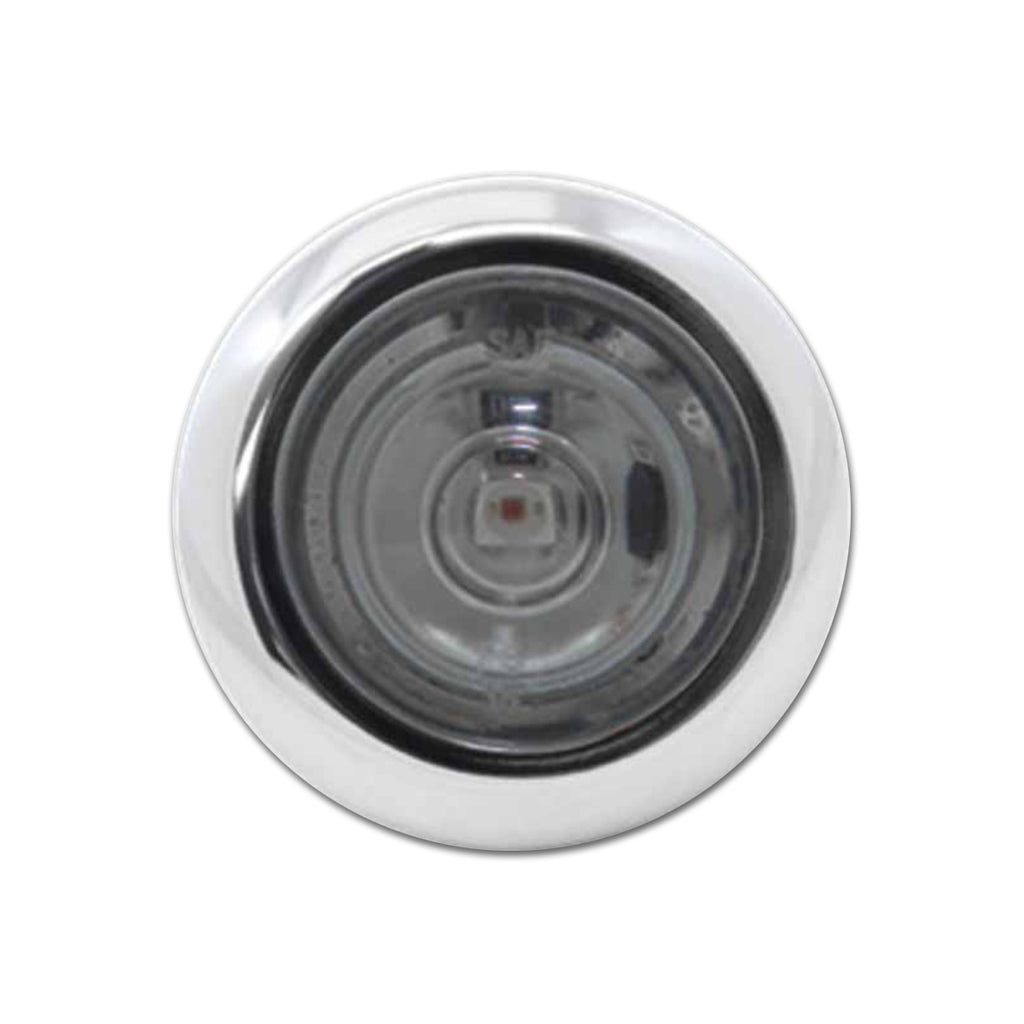 Phoenix Design 3/4" LED Bullet Light -  Amber/Smoke or Red/Smoke Lens w Chrome Bezel