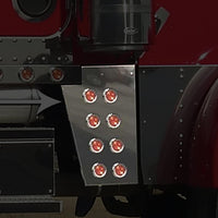Roadwork's Peterbilt Wide Cowl Extension with 2" Light Holes
