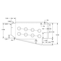 Roadwork's Peterbilt Wide Cowl Extension with 2" Light Holes
