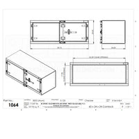 Iconic Metal Gear - 60in x 24in x 24in Checker Plate Underbody Toolbox