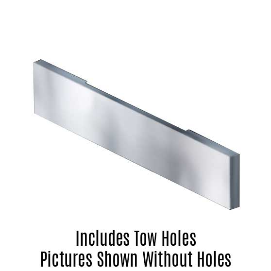 20" Peterbilt 379 Blind Mount Bumper - Boxed End w Tow Holes