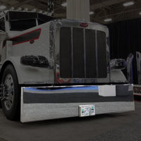 18" Peterbilt 389 Blind Mount Bumper w Tow Holes