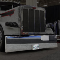 Peterbilt 389 Blind Mount Bumper w Boxed Ends - 20"