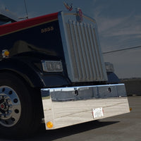 Lincoln Chrome - 18" or 20" Kenworth 900L Blind Mount Bumper w Tow Holes