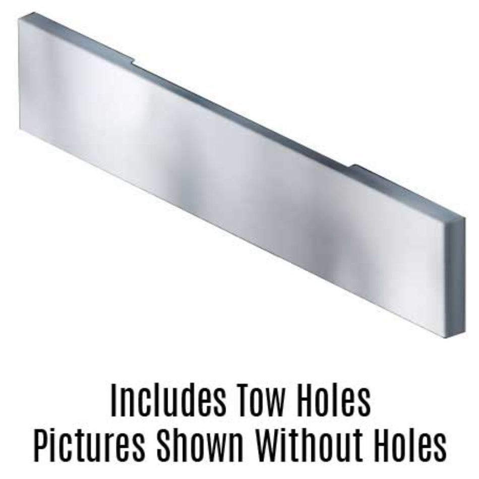 Lincoln Chrome - 18" or 20" Kenworth 900L Blind Mount Bumper w Tow Holes
