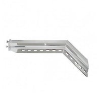 30" Stainless Steel 45 Degree Angled Heavy Duty Mud Flap Hanger (1 1/2" Bolt Pattern)