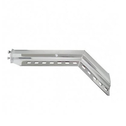 30" Stainless Steel 45 Degree Angled Heavy Duty Mud Flap Hanger (1 1/2" Bolt Pattern)
